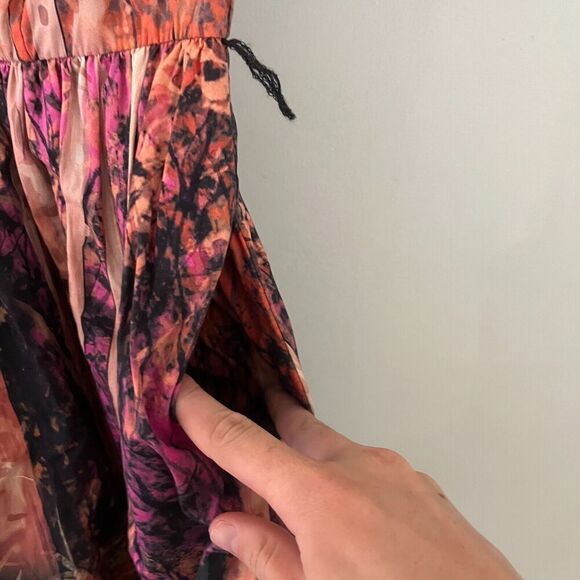 ModCloth Womens Certifiably Sweet Dress Small Sleeveless Pink Trees *No Belt - Picture 6 of 13